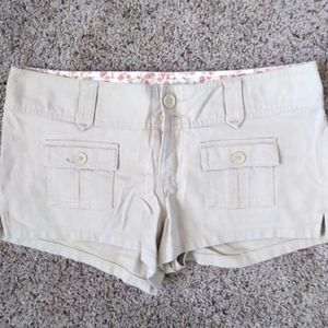 Abercrombie canvas shorts size 6